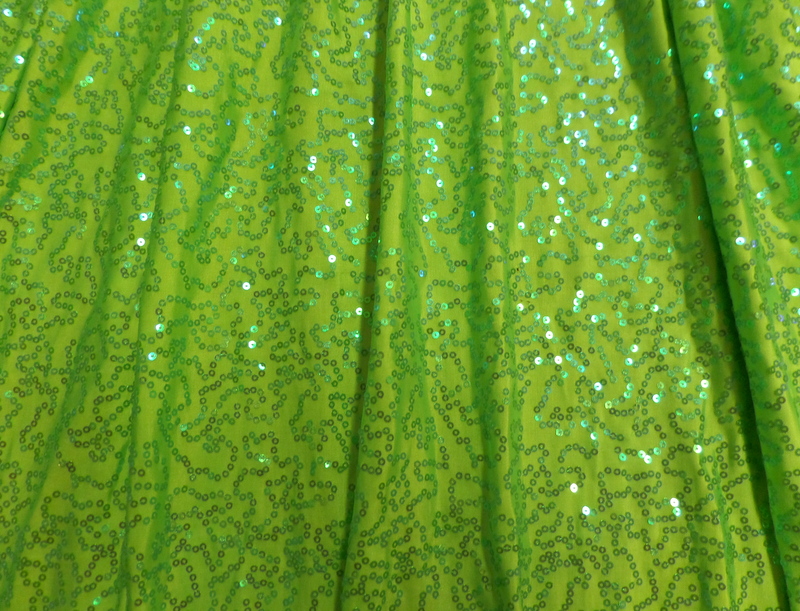 39.B. Lime Glamour Sequins#1